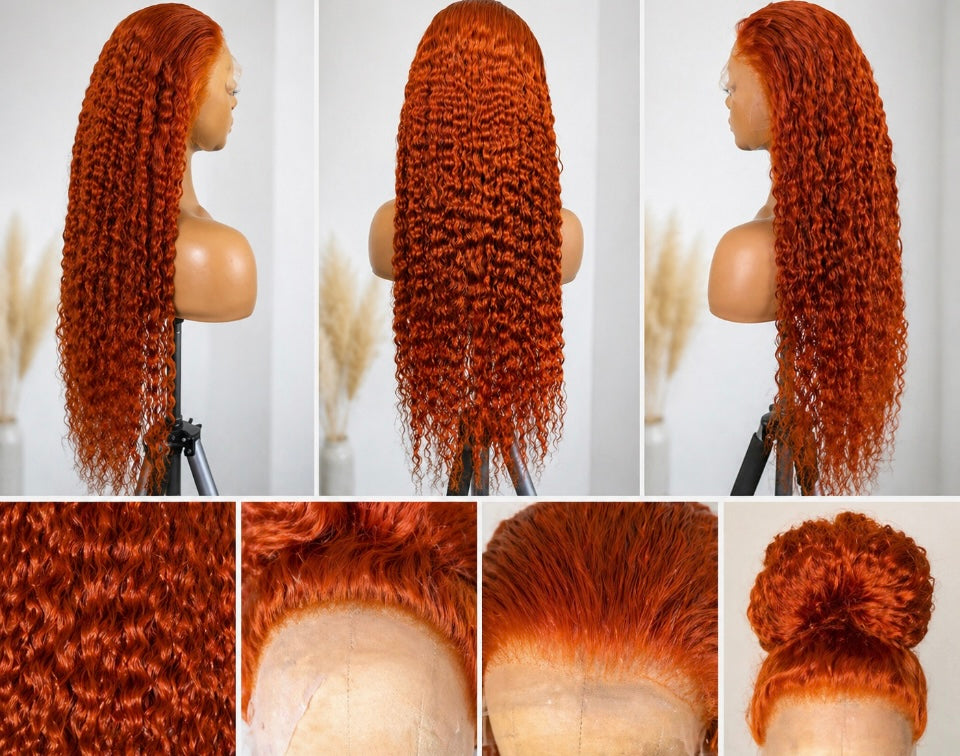 HD Ginger Curly hair